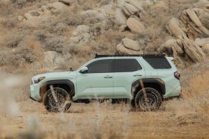 Toyota 4Runner Exterior Window Molle - Driver Side - DV8 Offroad - For DV8 Roof Rack - Black Powder Coated - `25-`26